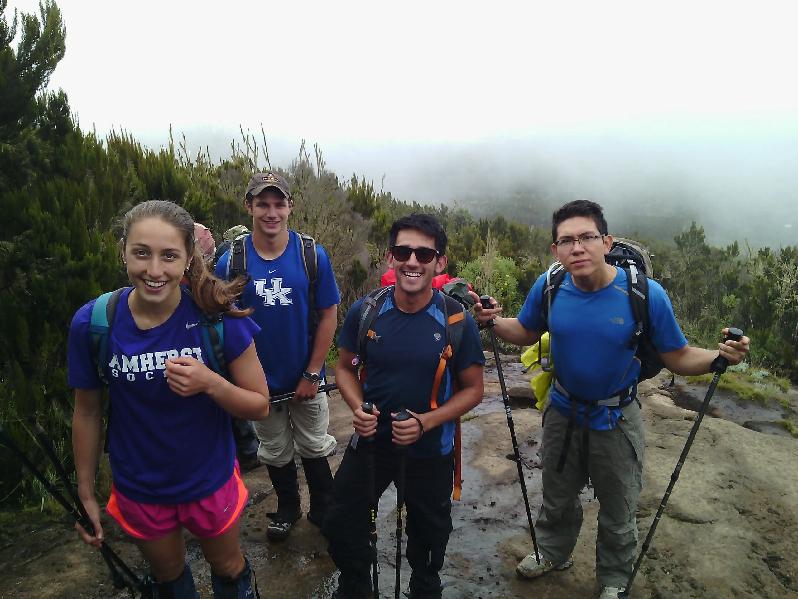 Local Kilimanjaro guides planning a climb with trekkers